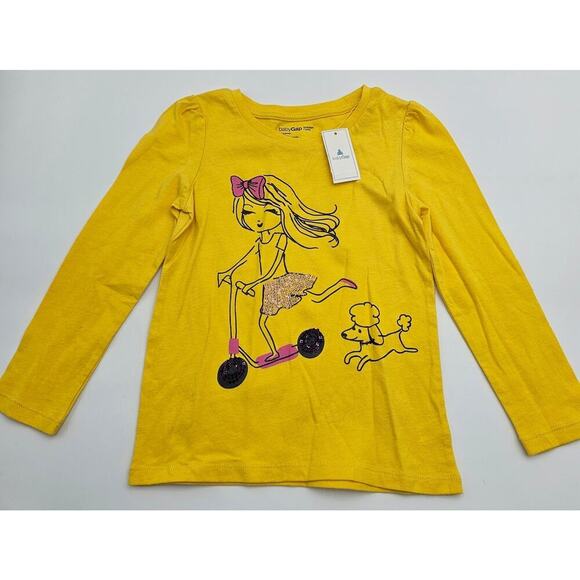 5 Piece Gap Girl's 4/5 Yellow French Tops/Sweater/Dress Lot - Picture 4 of 15